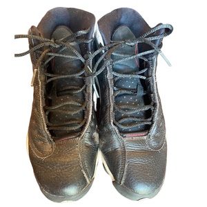 Nike Air Jordan Black and White Basketball Sneakers